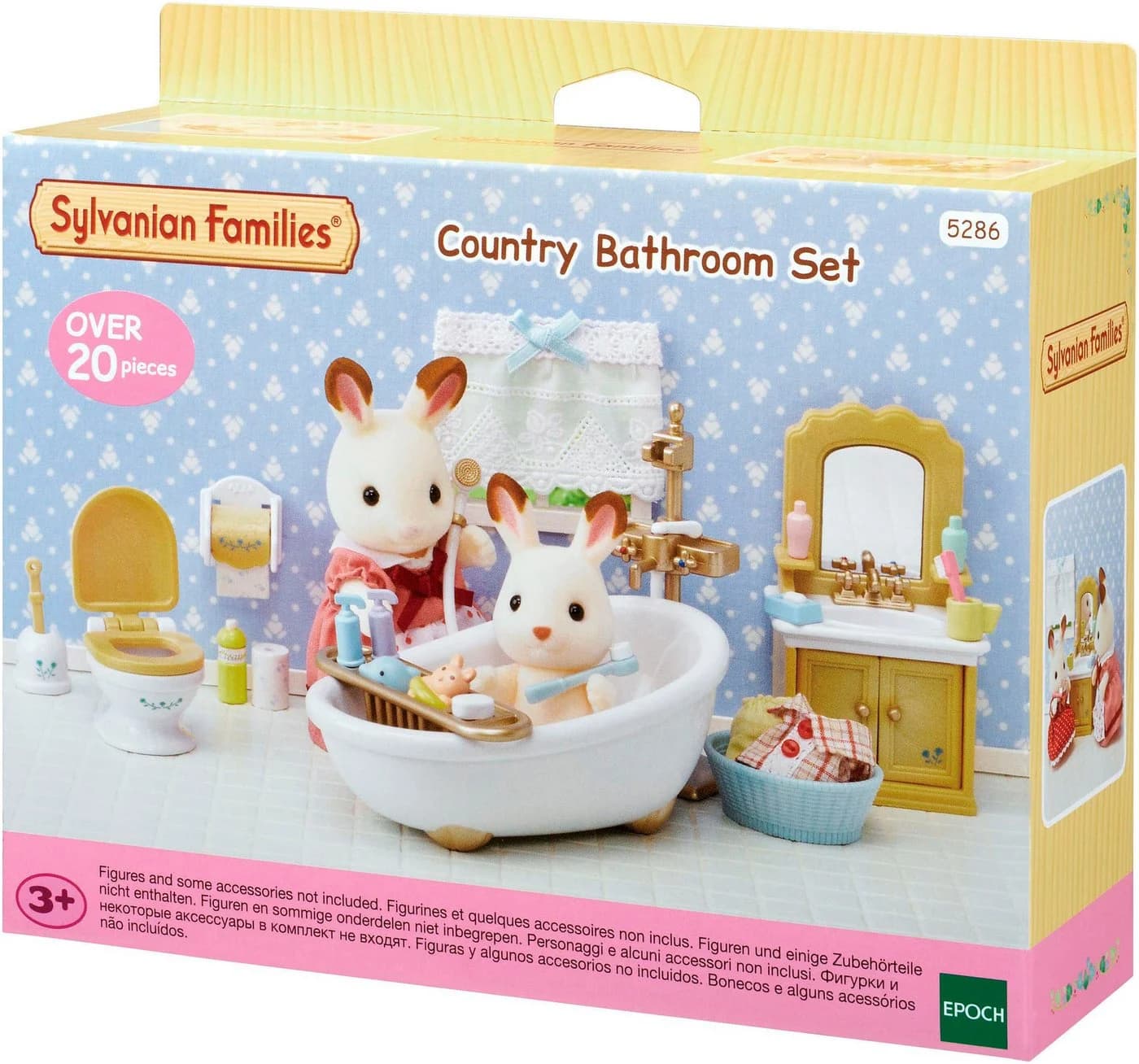Sylvanian Families Badezimmer Landhausstil Spielset mit Badewanne & Zubehör - Bild 2