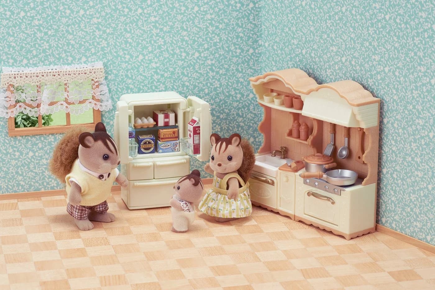 Sylvanian Families Landhaus Küche mit Kühlschrank 30-tlg. Bunt - Bild 3