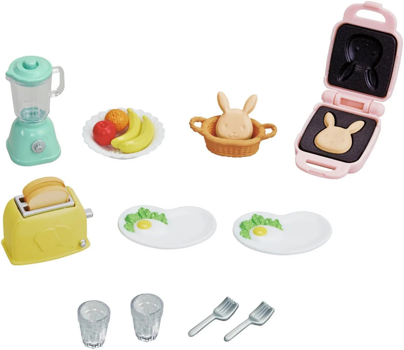 Sylvanian Families Frühstücks-Set mit Toaster, Waffeleisen & Mixer Bunt - Bild 3