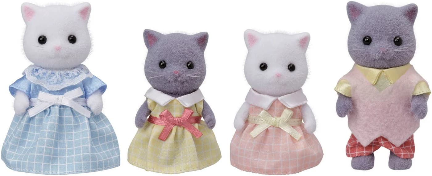 Sylvanian Families Perserkatzen Familie 4-tlg. Bunt Beweglich - Bild 3