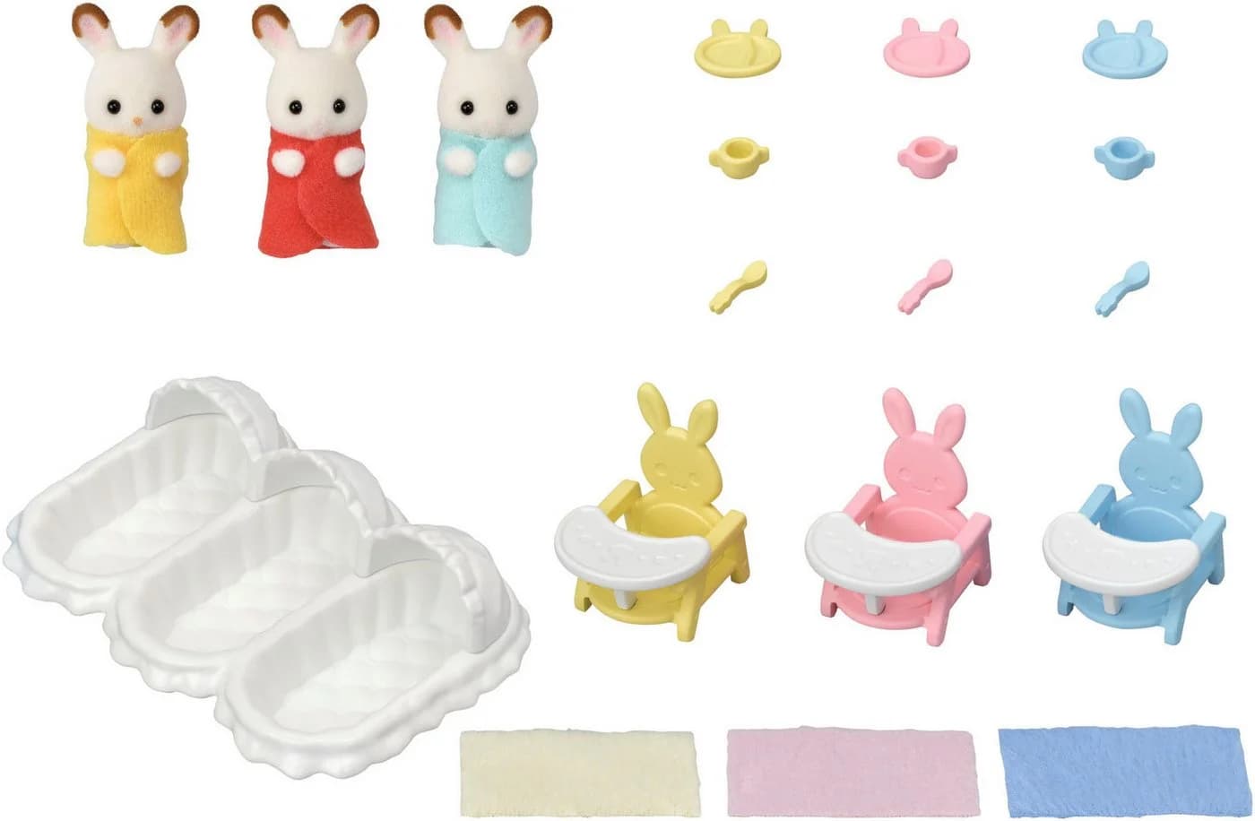 Sylvanian Families Spielfigur Erstausstattung für Drillinge (5532) Bunt