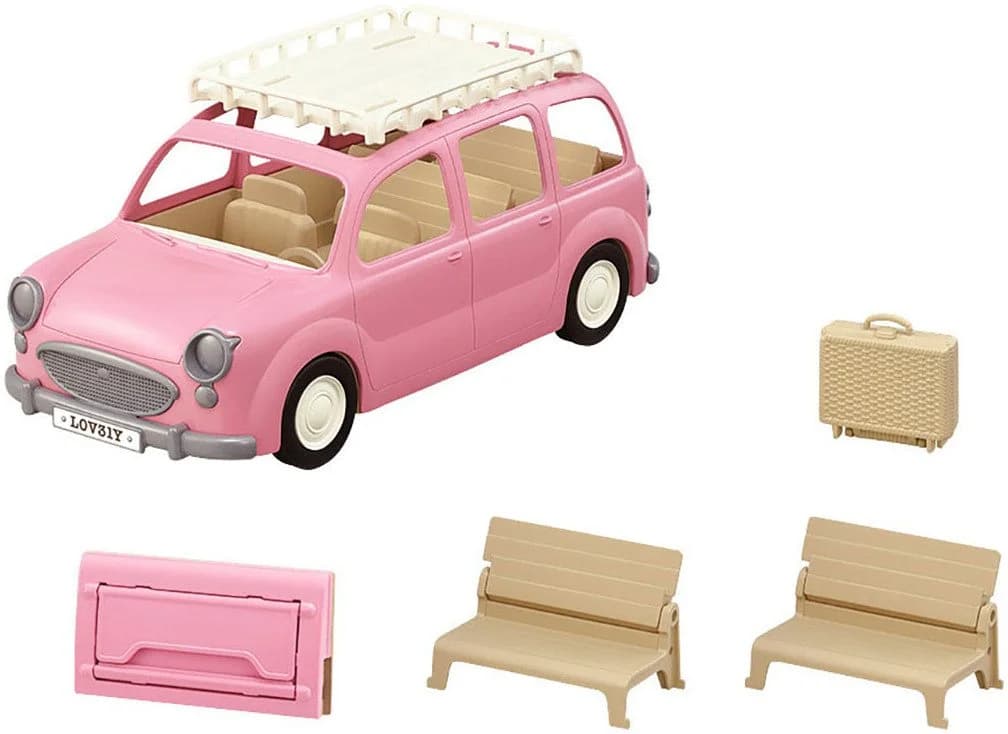 Sylvanian Families Familienauto mit Picknickzubehör Pink - Bild 2