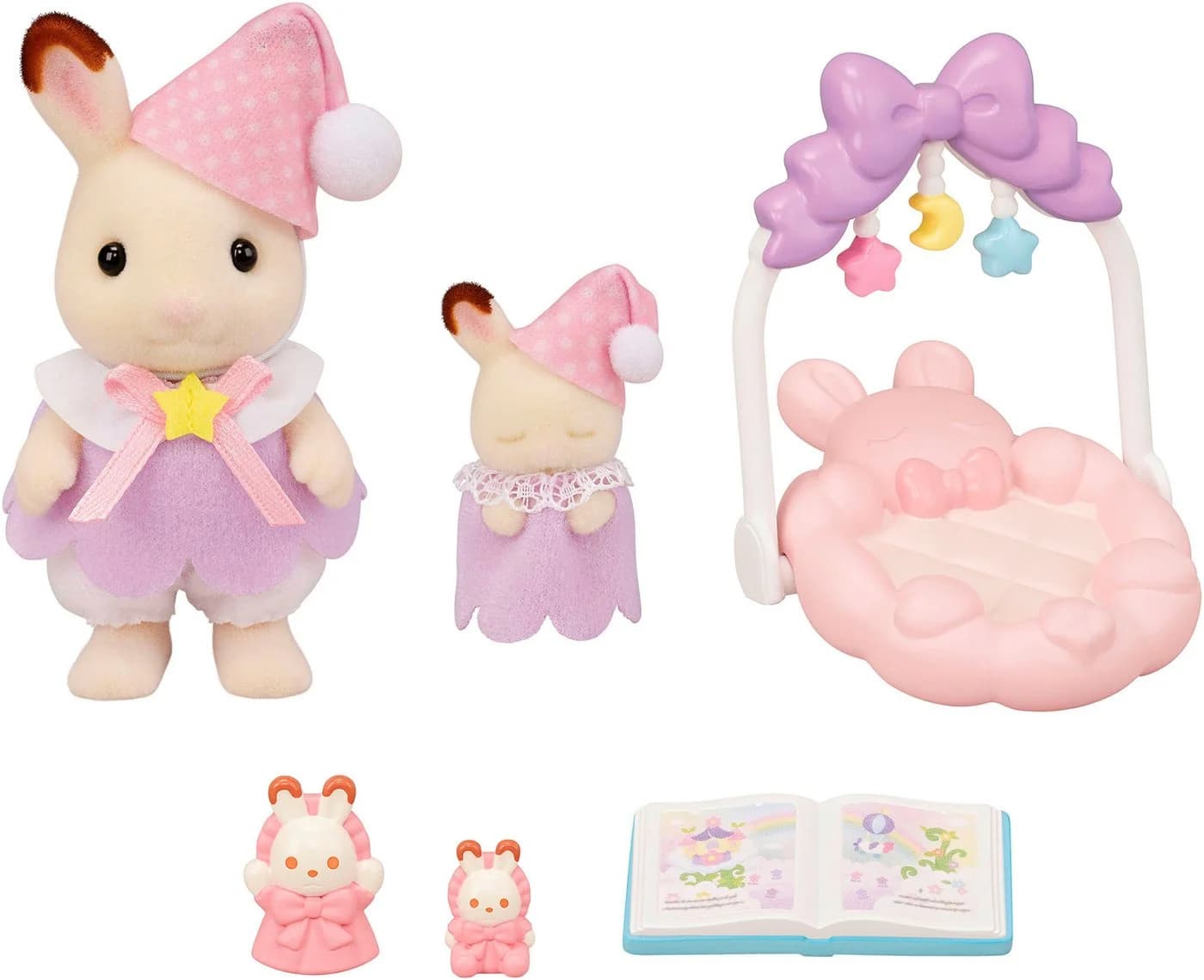 Sylvanian Families Schokoladenhasen Träumsüß Set mit Wiege & Handpuppe - Bild 3