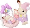 Sylvanian Families Schokoladenhasen Träumsüß Set mit Wiege & Handpuppe Bild 4