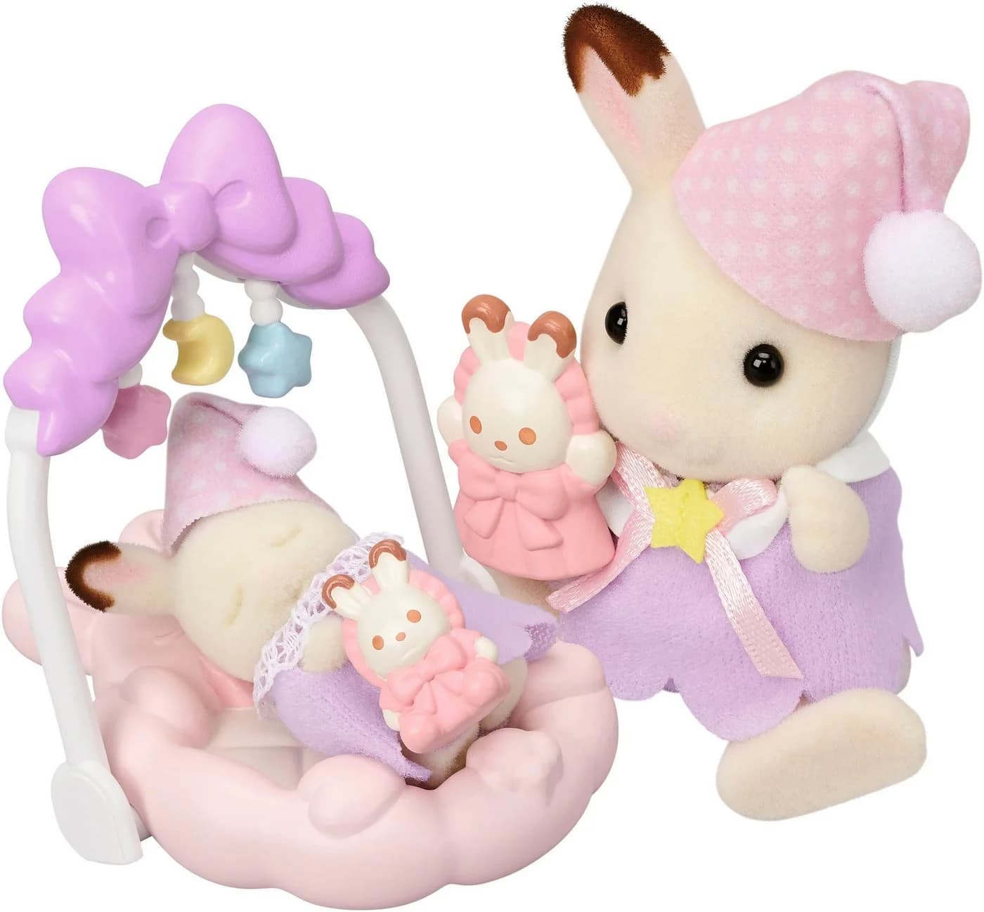 Sylvanian Families Schokoladenhasen Träumsüß Set mit Wiege & Handpuppe - Bild 4