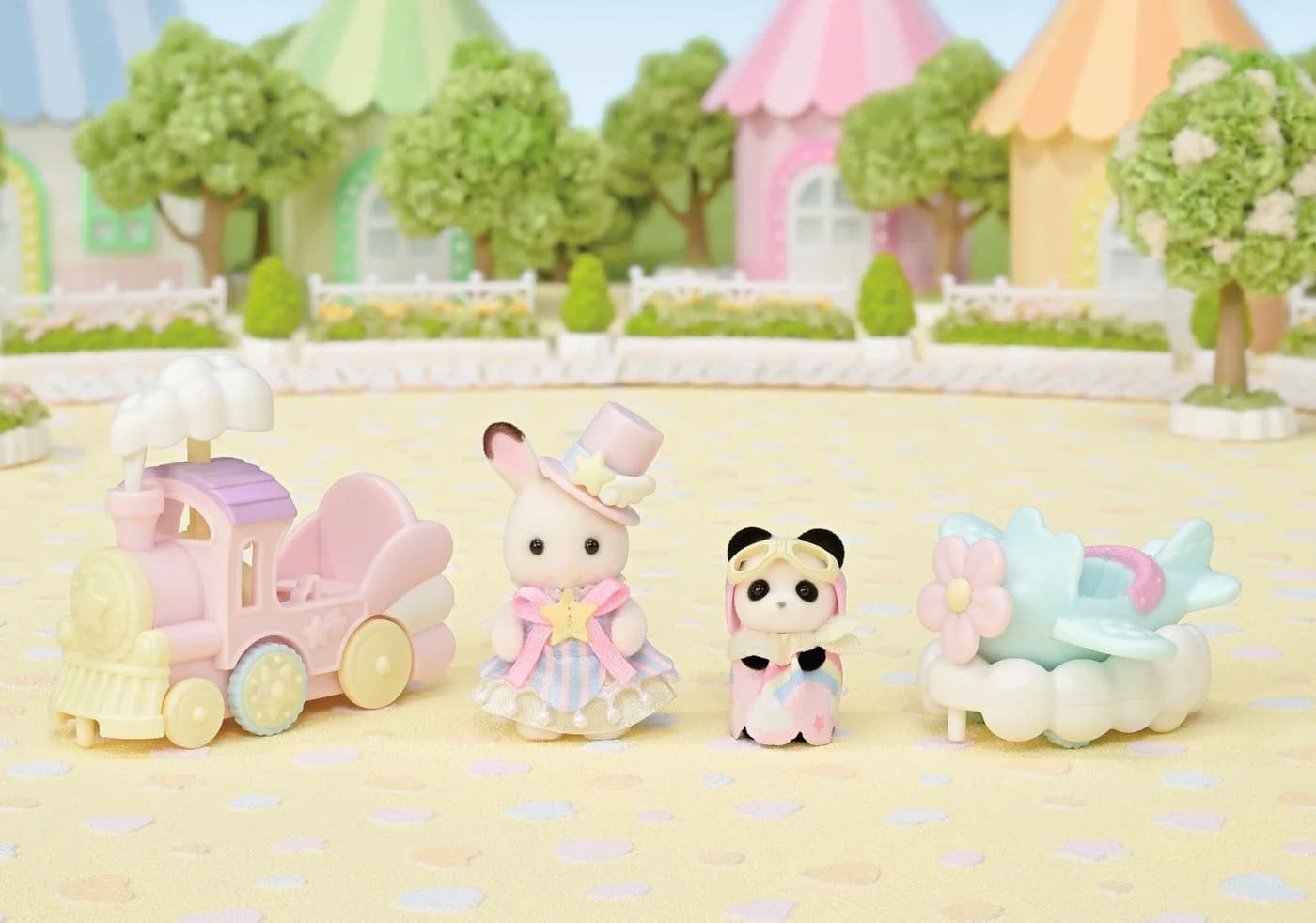Sylvanian Families Spielwelt Freizeitpark Spielset „Zugfahrt“