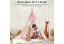 besrey Spielzelt Tipi Zelt für Kinder mit LED-Lichterkette Rosa 100% Baumwolle Bild 5