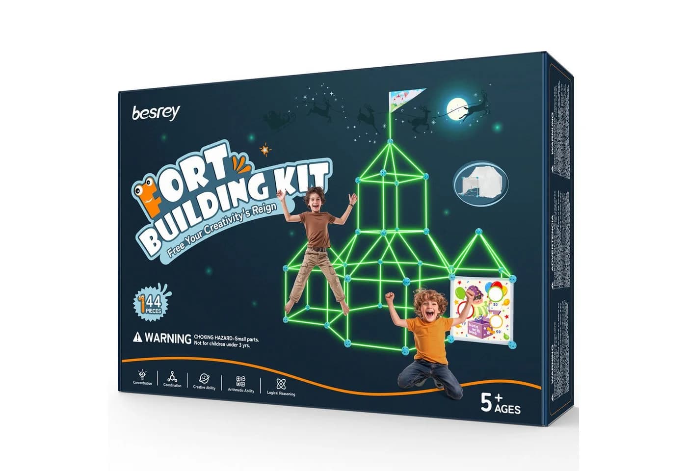 besrey Höhle Bauen Kinder – Grau Konstruktionsspielzeug - Bild 2