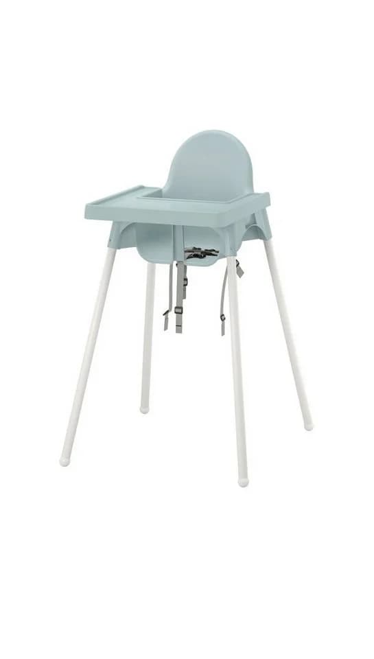 IKEA ANTILOP Kinderstuhl mit Tablett Graublau - Bild 2