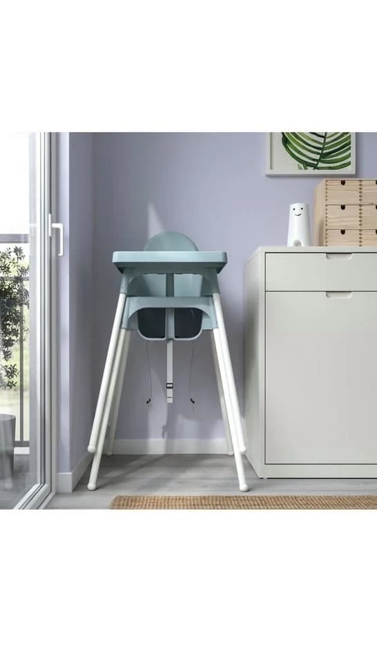 IKEA ANTILOP Kinderstuhl mit Tablett Graublau - Bild 4
