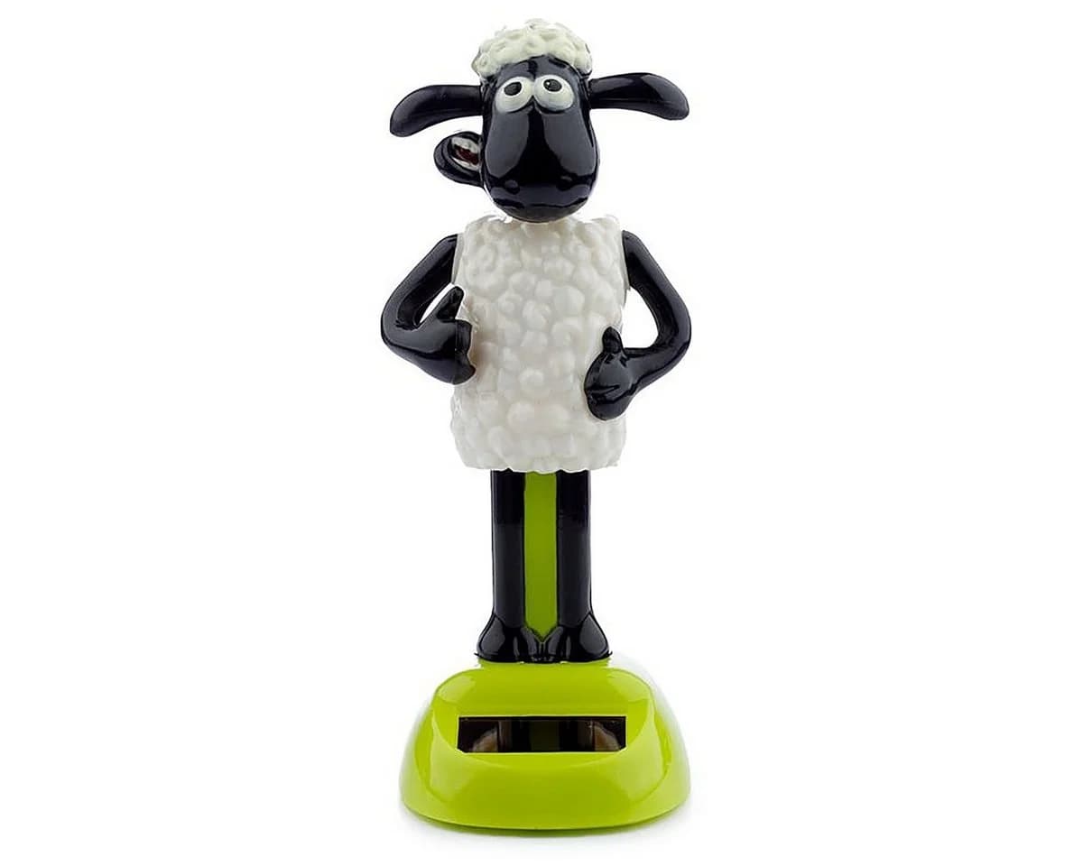 Puckator Actionfigur Shaun das Schaf Solar Wackelfigur Schwarz/Weiß/Grün - Bild 2