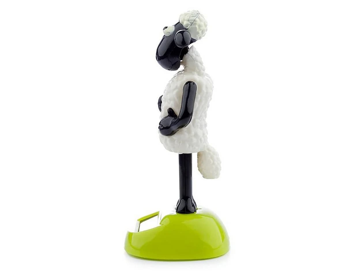 Puckator Actionfigur Shaun das Schaf Solar Wackelfigur Schwarz/Weiß/Grün - Bild 4