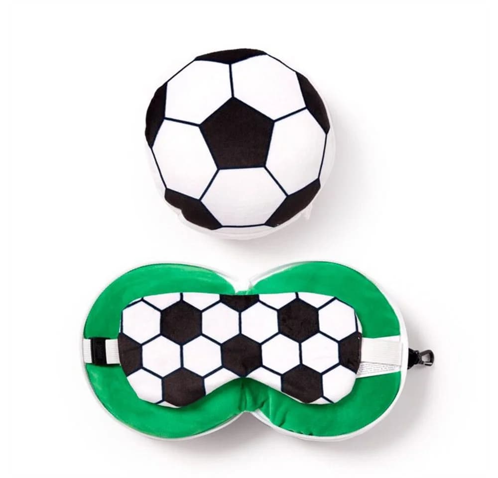 Puckator Reisekissen und Schlafmaske Fußball Plüsch 2-in-1 - Bild 2