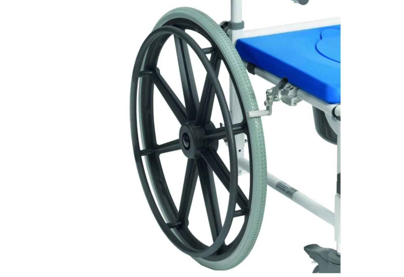Drive Medical Dusch-Toilettenrollstuhl Aston 24 Blau/Weiß - Bild 3