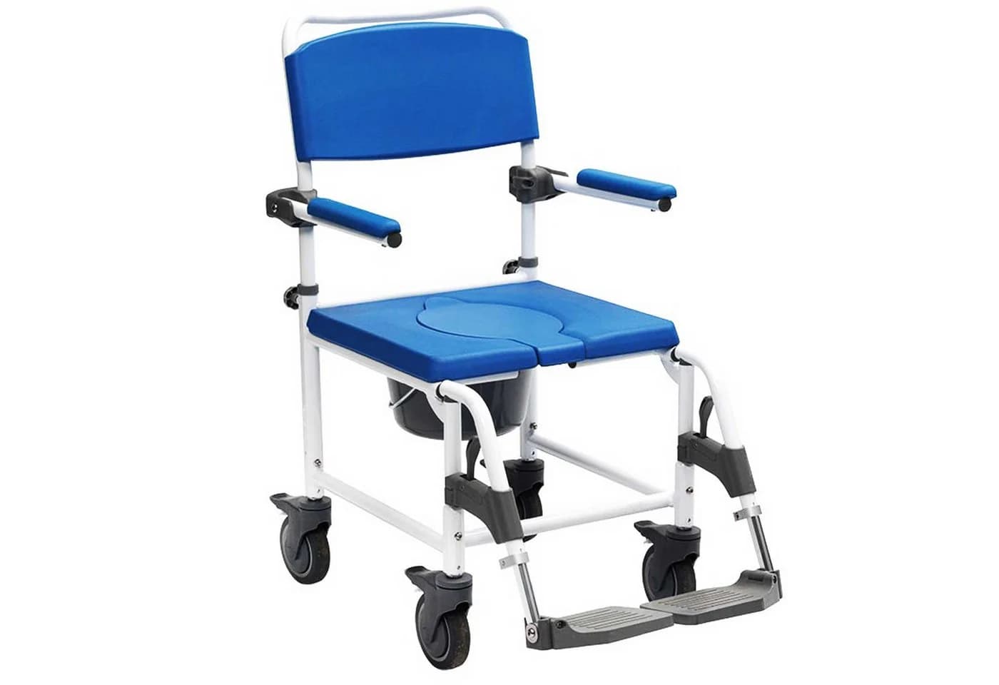 Drive Medical Dusch-Toilettenrollstuhl Aston 5-Zoll-Räder