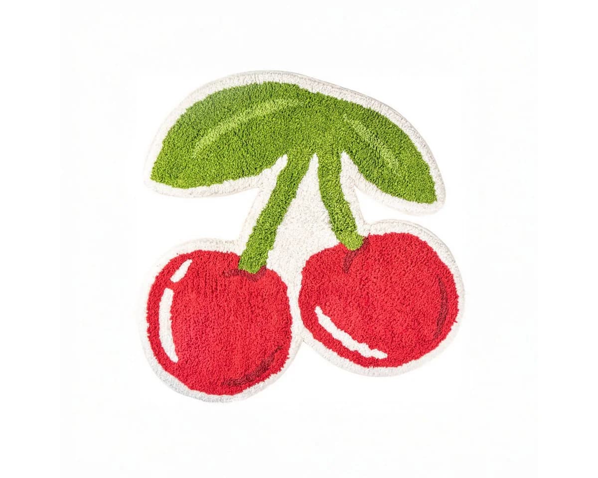 Sass & Belle Badematte Cherry Kirsche Baumwolle - Bild 2