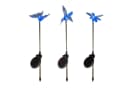 Lights4fun LED Gartenleuchte 3er Set Solar Stableuchten Libelle Schmetterling Kolibri Bild 5