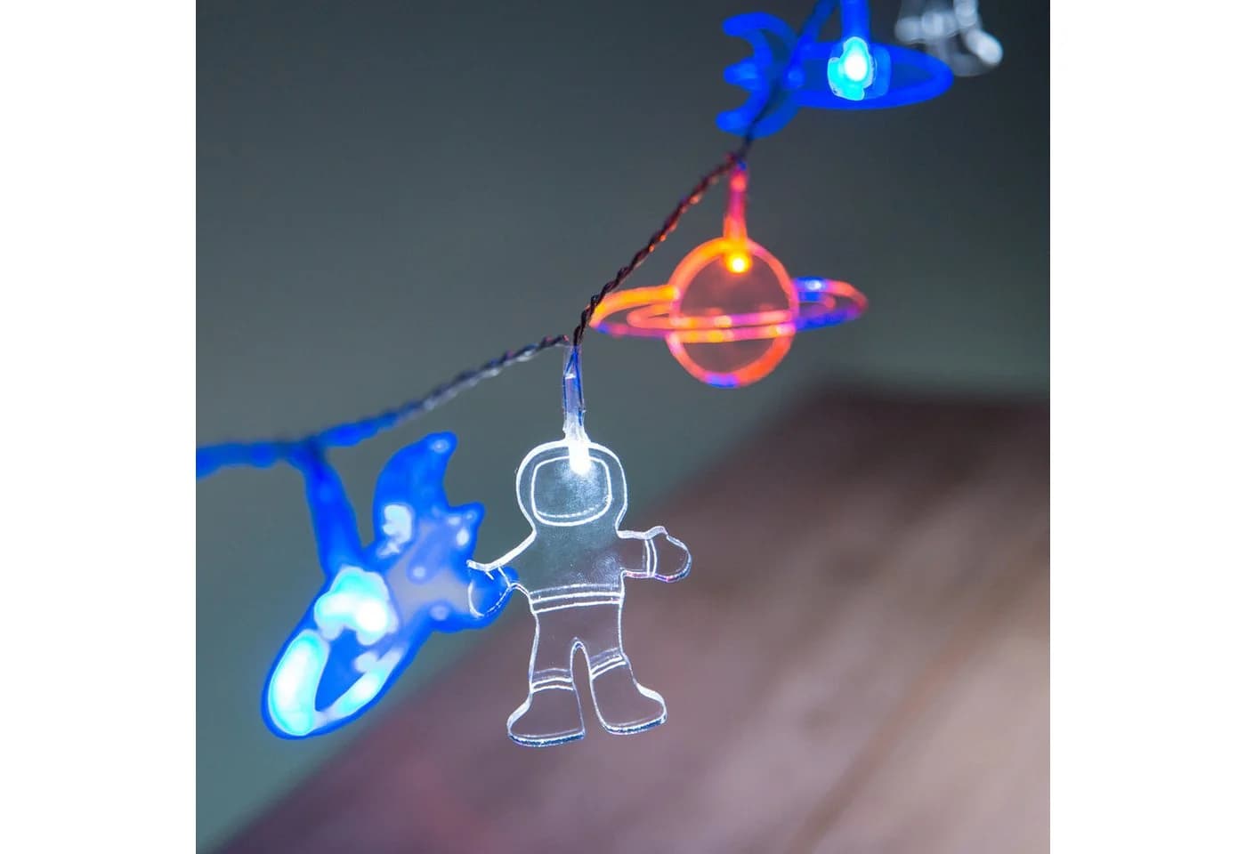 Lights4fun LED-Lichterkette Lunar Weltall batteriebetrieben - Bild 2