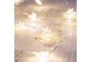 Lights4fun LED-Lichterkette 40er Sterne warmweiß Silber Bild 2
