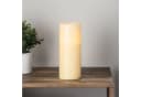 Lights4fun LED-Stumpenkerze Echtwachs Timer 25cm Beige Bild 2