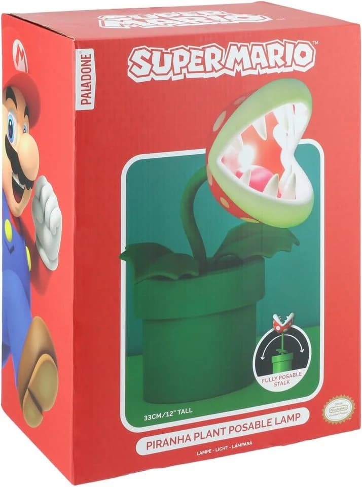 Paladone LED Dekolicht Super Mario Bros Piranha-Pflanze Lampe Grün - Bild 4