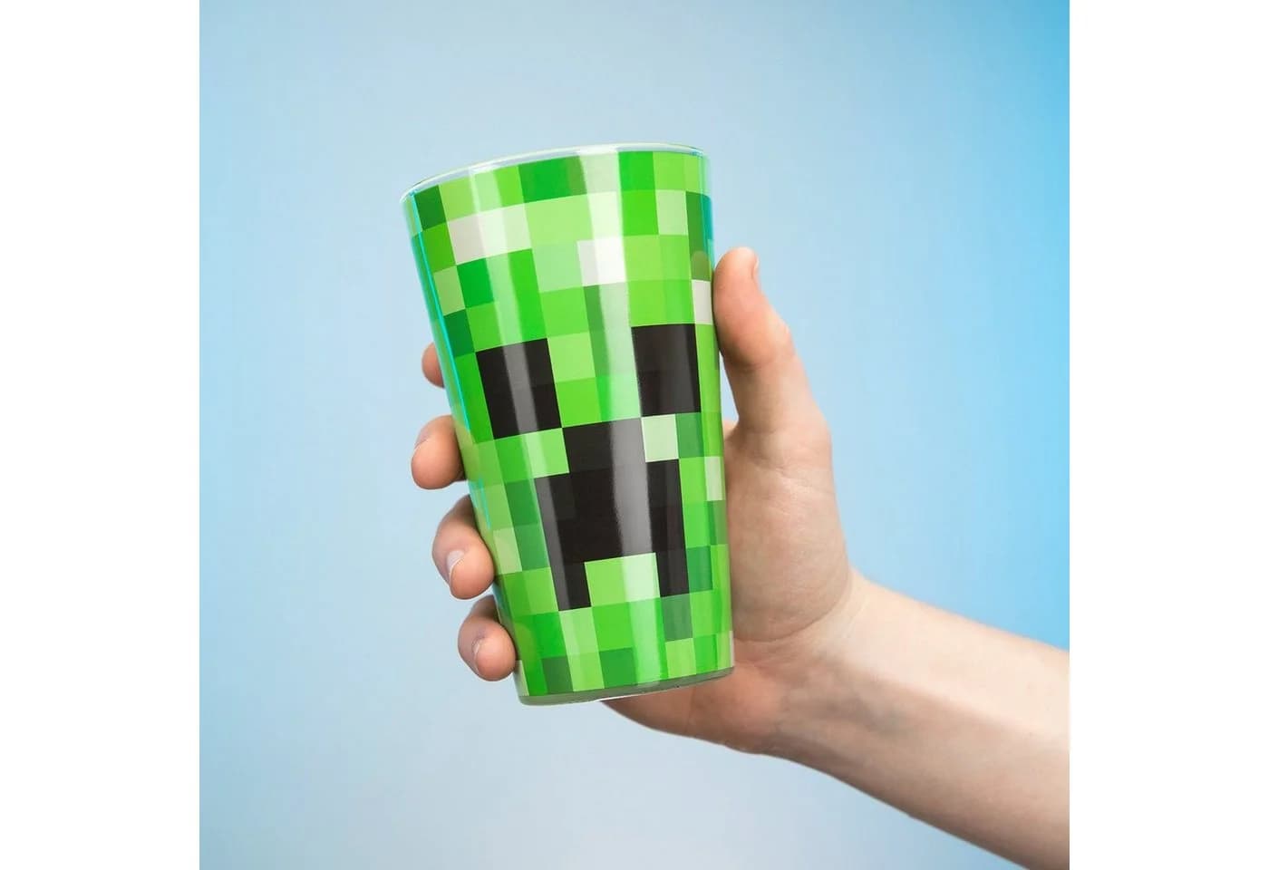 Paladone Tasse Minecraft Creeper Glas Grün/Schwarz - Bild 3