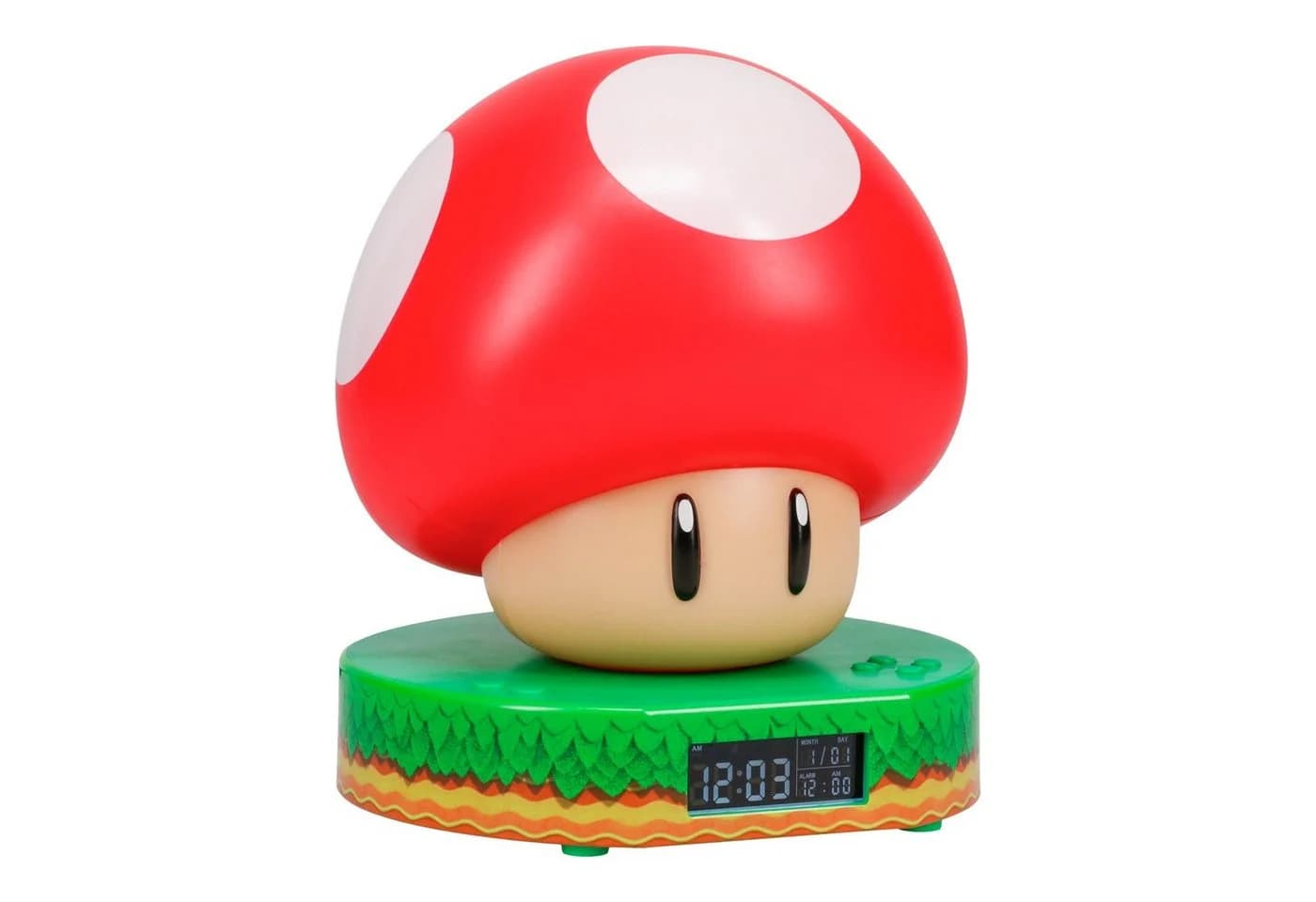 Paladone Super Mario Mushroom Digital Wecker Rot