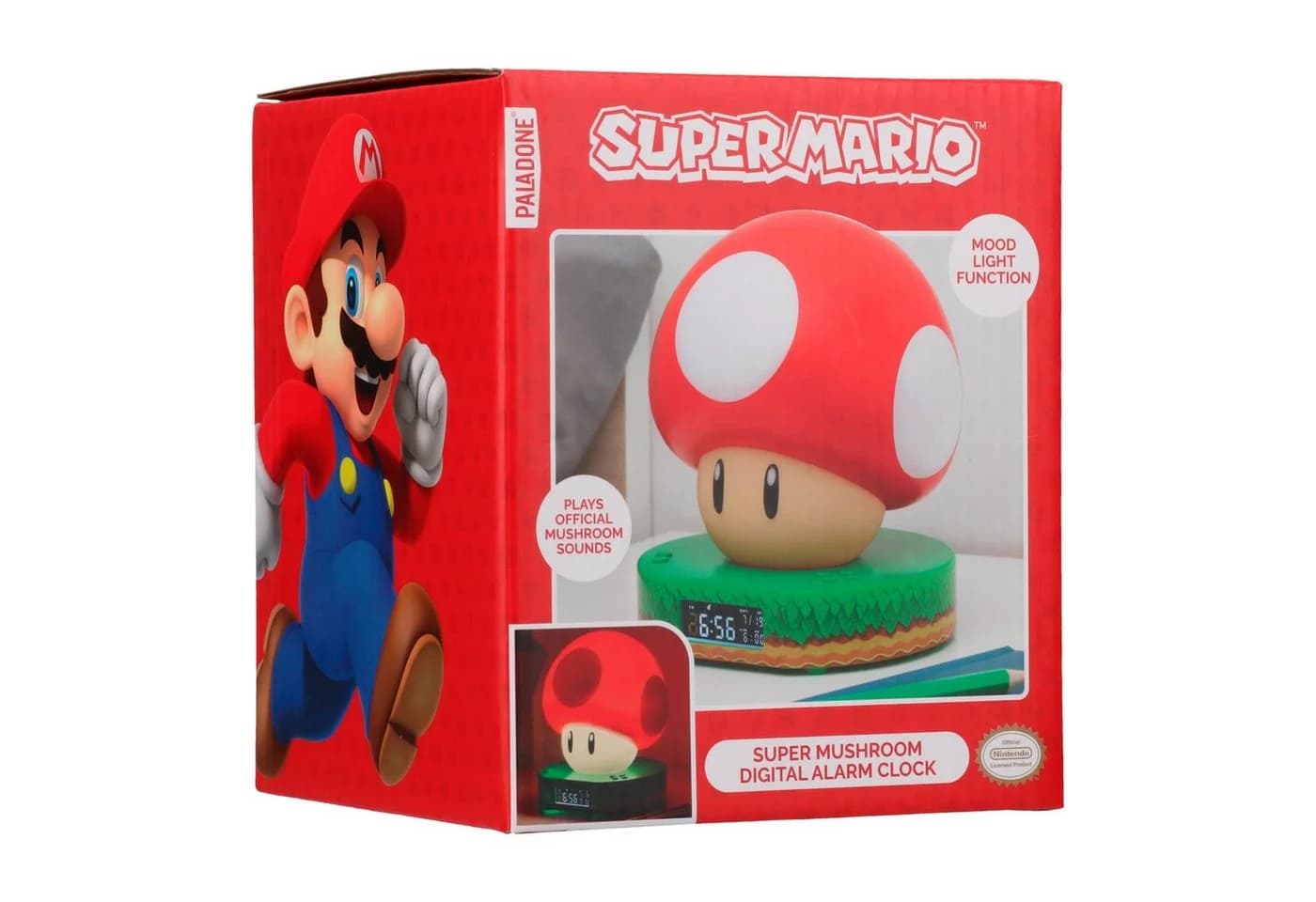 Paladone Super Mario Mushroom Digital Wecker Rot - Bild 3