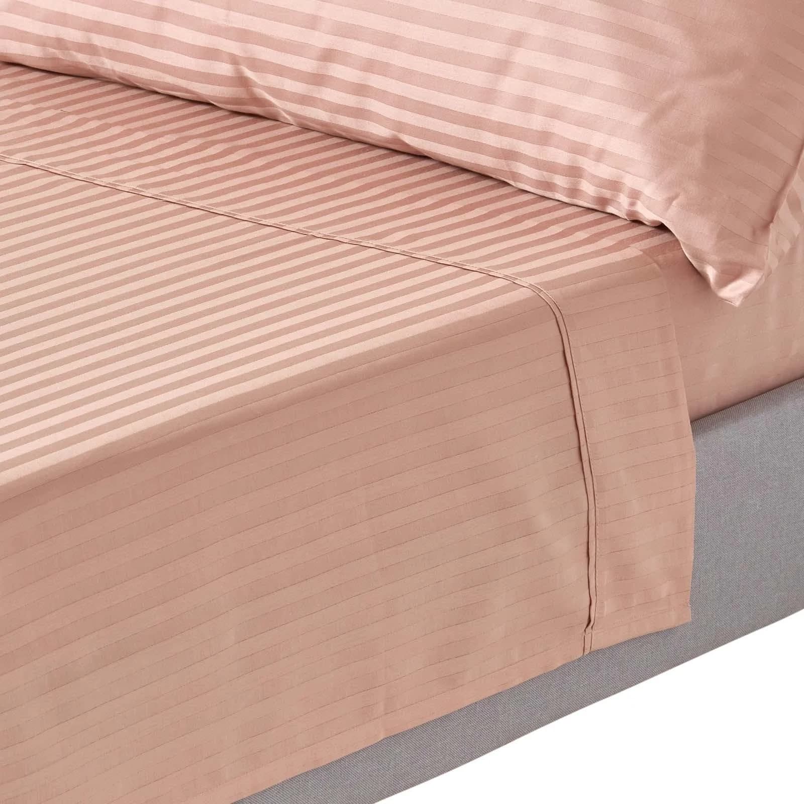 Homescapes DAMAST-BETTLAKEN ohne Gummizug, 100% Ägyptische Baumwolle Beige