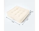 Homescapes Sitzkissen Baumwolle Creme Sitzerhöhung Bild 5