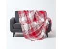 Homescapes Plaid Schottenmuster-Überwurf Rot 150x200 cm Bild 2