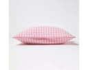 Homescapes Gingham-Kissenbezug Rosa Baumwolle 30x50 cm Bild 3
