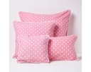Homescapes Kissenbezug Rosa Punktemuster Baumwolle Bild 5