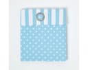 Homescapes Gardinen-Set Blau Streifen & Tupfen 2er Set Bild 1