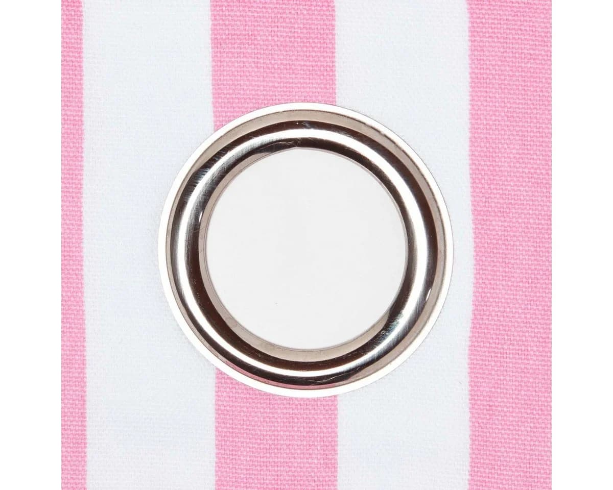 Homescapes Gardine Polka Dots & Streifen Rosa 2er Set 137 x 117 cm - Bild 4