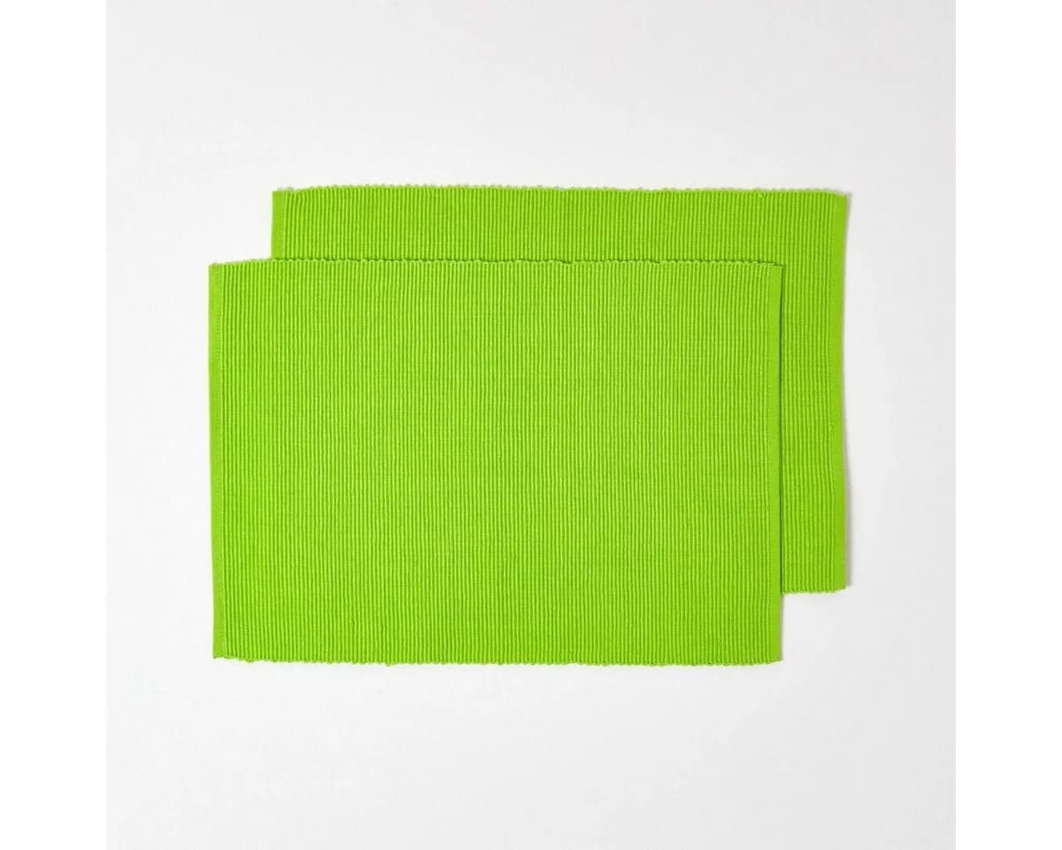 Homescapes Platzset Limette 2er-Set 35 x 40 cm Baumwolle - Bild 2