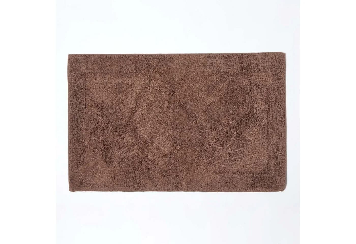 Homescapes Badematten-Set 2-teilig Baumwolle Braun