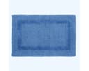 Homescapes Badematte 2-tlg. Badgarnitur Blau Baumwolle Bild 1