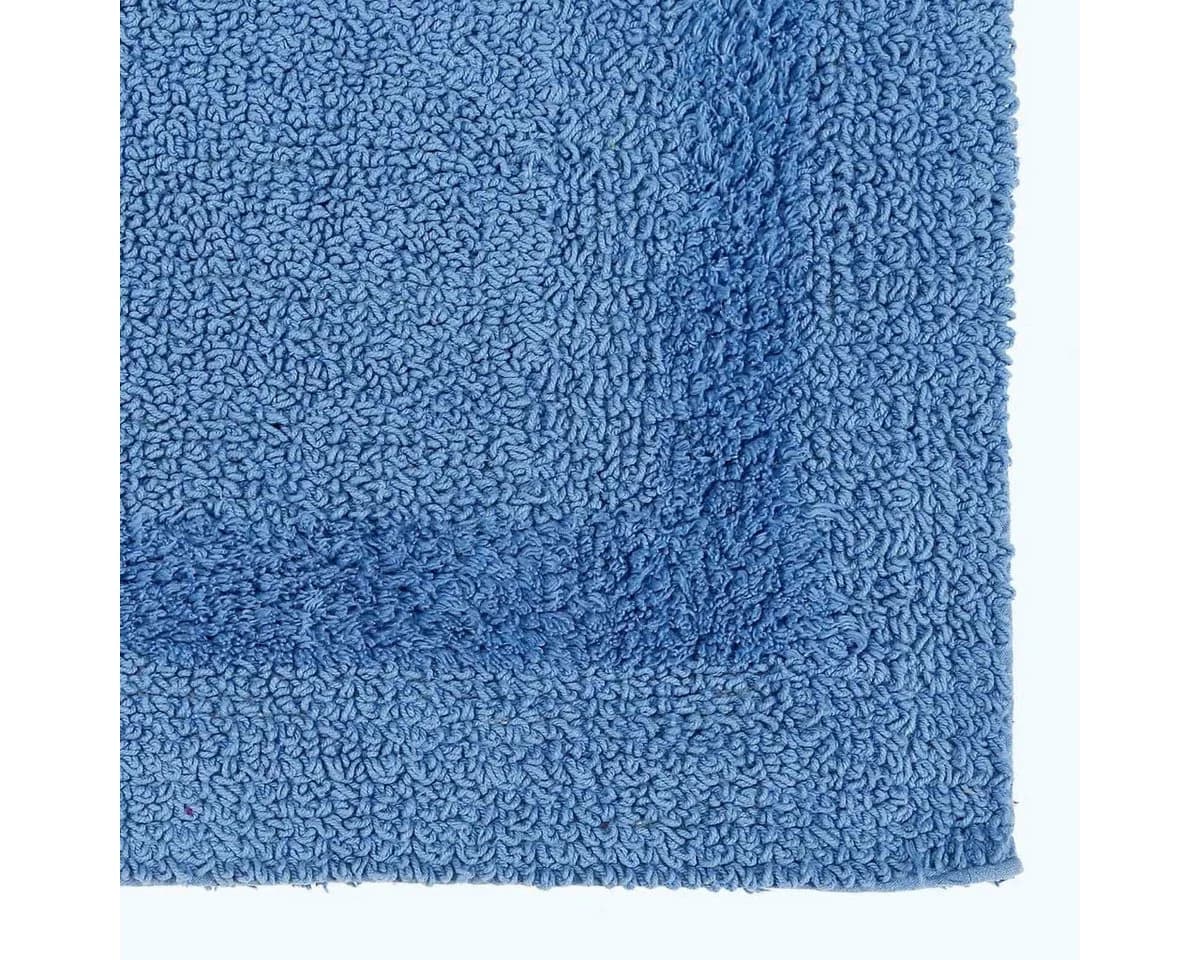 Homescapes Badematte 2-tlg. Badgarnitur Blau Baumwolle - Bild 4