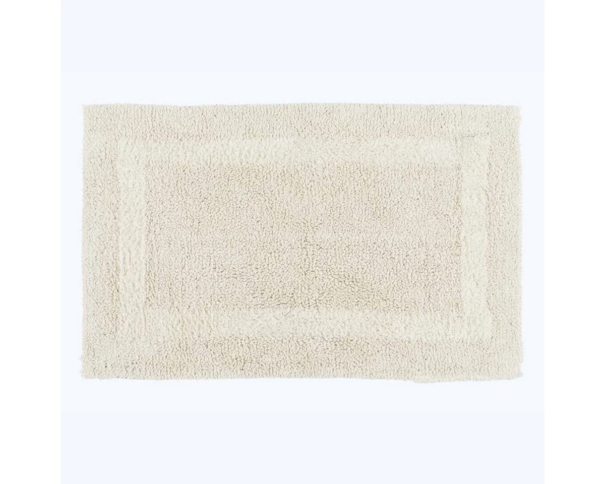 Homescapes Badematte 2-tlg. Badgarnitur Creme Baumwolle