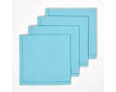 Homescapes Stoffservietten 4er-Set Hellblau 100% Baumwolle Bild 2
