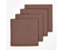 Homescapes Stoffserviette 4er-Set Braun 100% Baumwolle Bild 2