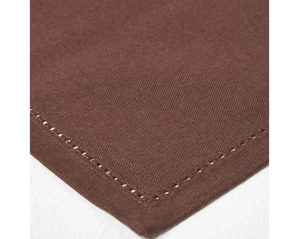 Homescapes Stoffserviette 4er-Set Braun 100% Baumwolle - Bild 4