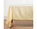 Homescapes Tischdecke Creme 100% Baumwolle Quadratisch Bild 1