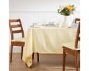 Homescapes Tischdecke Creme 100% Baumwolle Quadratisch Bild 2