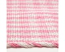 Homescapes Teppich Webteppich rosa-weiß kariert Baumwollteppich Vichy-Karo Bild 4