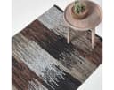 Homescapes Lederteppich Recycelt Grau Braun Schwarz Bild 2
