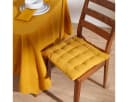 Homescapes Tischdecke Senfgelb 100% Baumwolle Quadratisch Bild 5