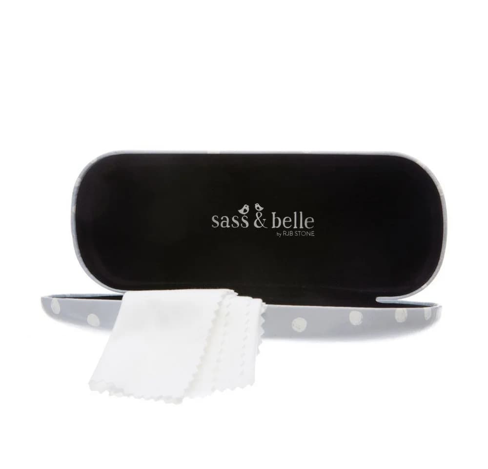 Sass & Belle Brillenetui Barney Hund Weiß/Beige Hartschale