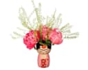 Sass & Belle Dekovase Frida klein Dolomit handbemalt Bunt Bild 1